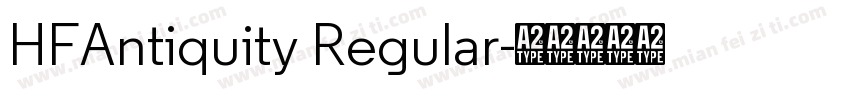 HFAntiquity Regular字体转换